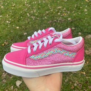Vans girls mermaid/pink size 12.5 brand new